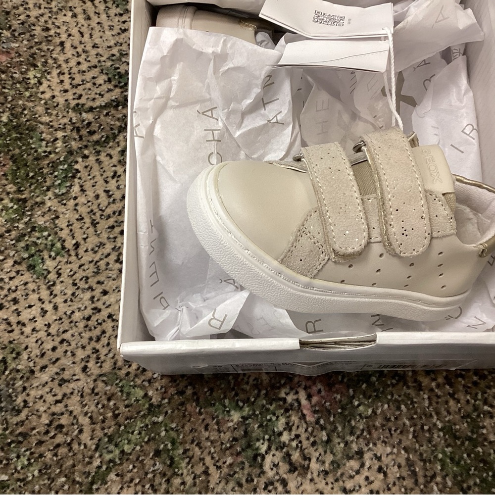 Geox Cream Kids Sneakers